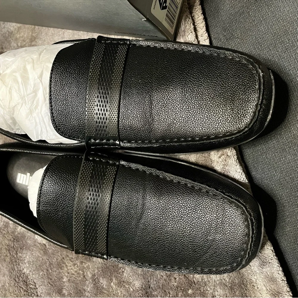 Unlisted Men’s Owen Preforated Driver Loafer Black size 11.5 - Picture 6 of 6